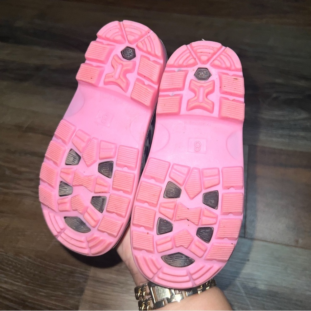 Roma Kids Abel Classic Rain Boots - Pink Leopard, Size 8 - Picture 9 of 9